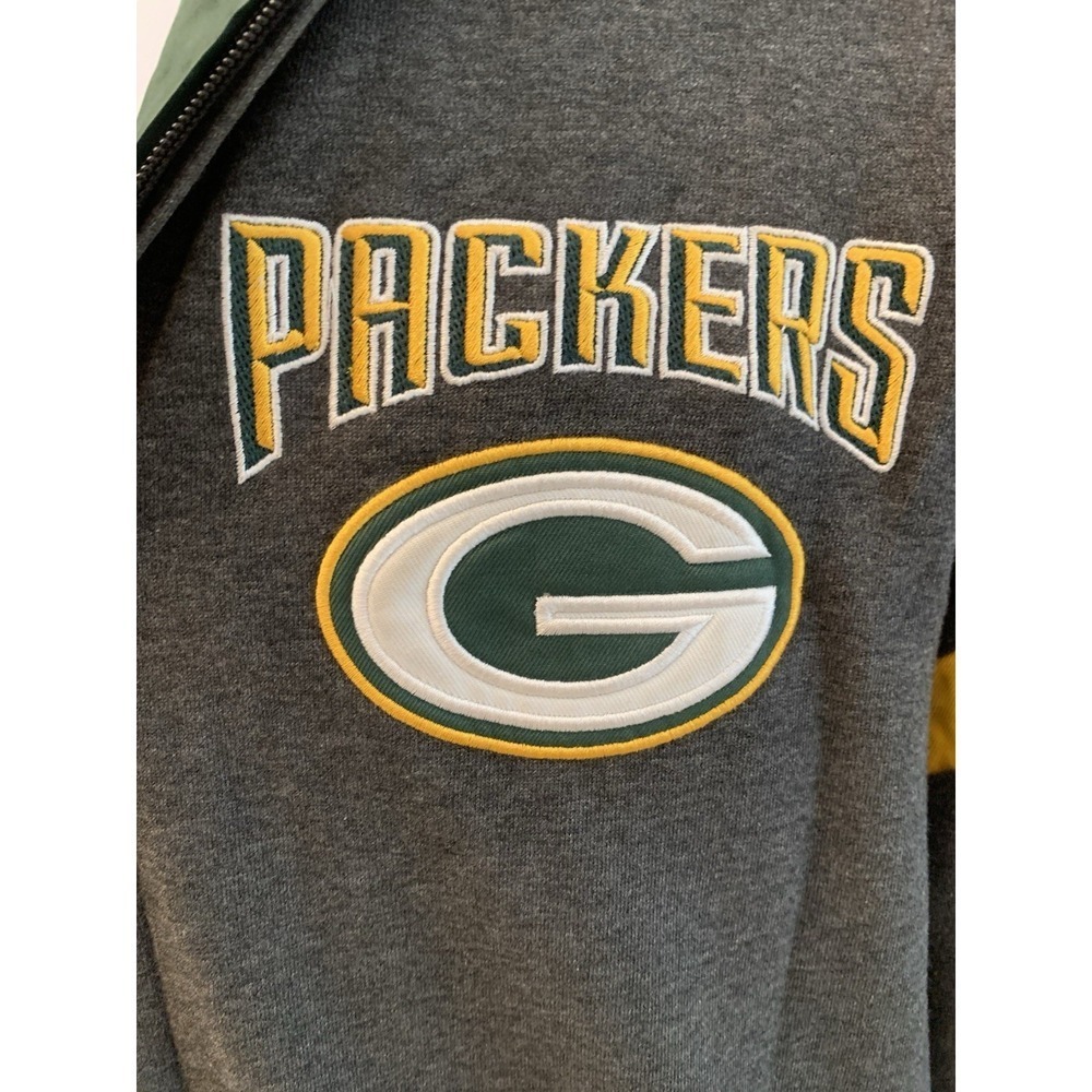 VTG Nike Green Bay Packers Varsity Jacket Men's Large NFL Reversible Size XL - Picture 3 of 13